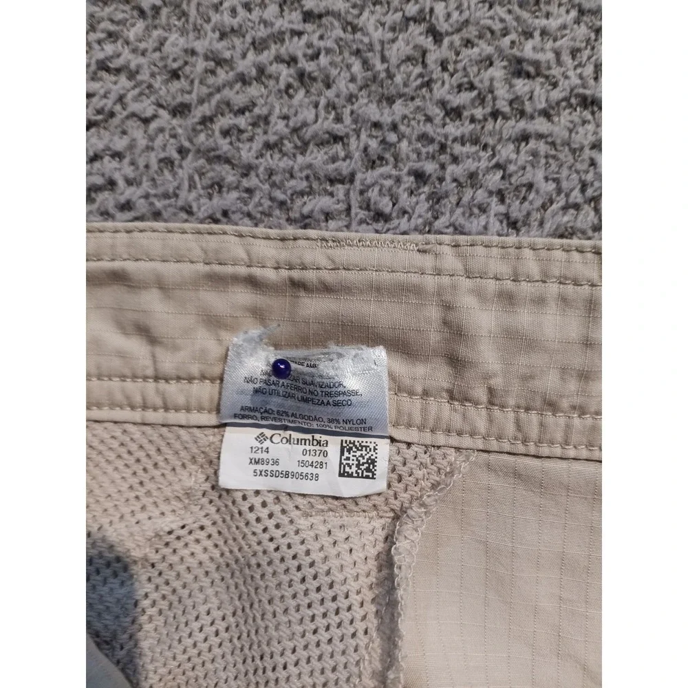 Columbia Sportswear Men's Pants‎ 38x30 Beige Ripstop Outdoor Hiking Casual